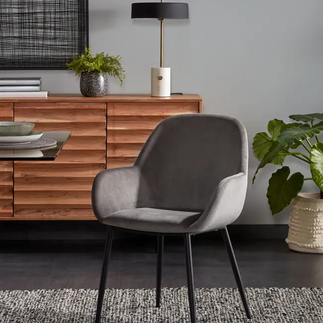 Armstoel KONNA - Groen velvet