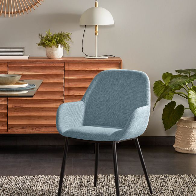 Armstoel KONNA - Donkergrijs