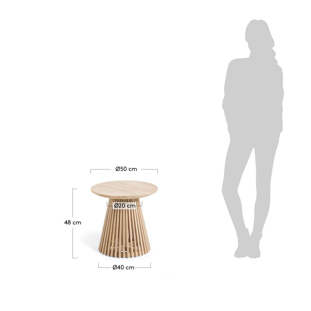 Bijzettafel JEANETTE - Teak KAV CC0623M47