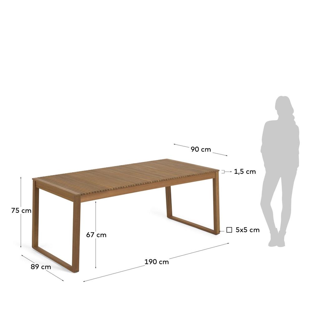 Tuintafel EMILI - Acaciahout KAV CC2174M46