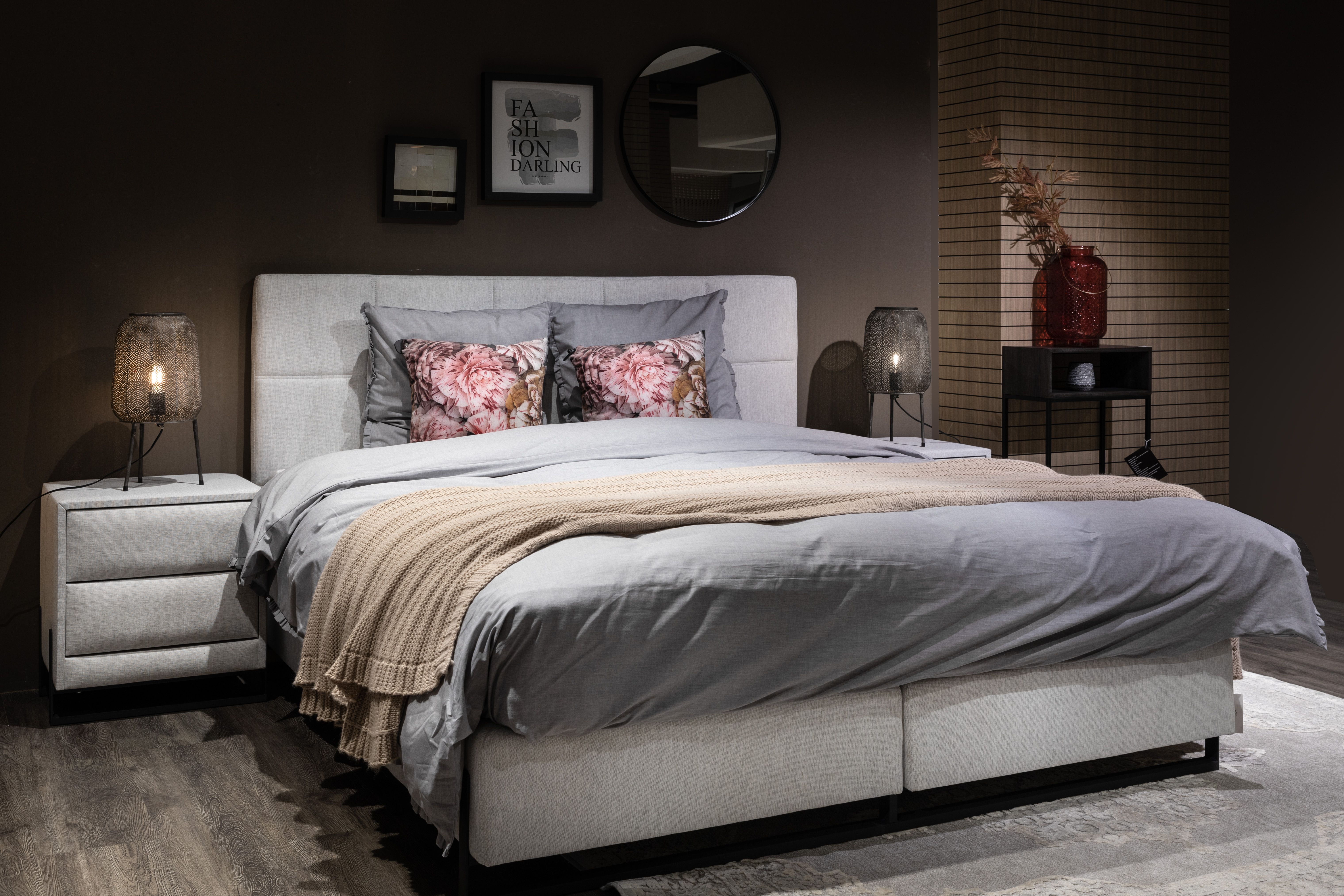 Nachtkastje ALPINO - Lichtgrijs 1165