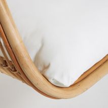 Hangstoel EKATARINA - Lichtgrijs / Rotan KAV CC5972J05