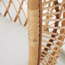 Hangstoel EKATARINA - Lichtgrijs / Rotan KAV CC5972J05