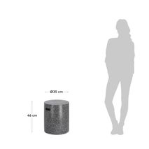 Bijzettafel voor buiten JENELL - Wit terrazzo KAV CC2221PR01