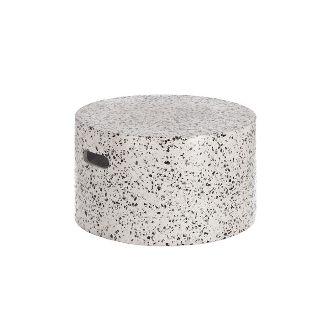 Salontafel voor buiten JENELL - Wit terrazzo