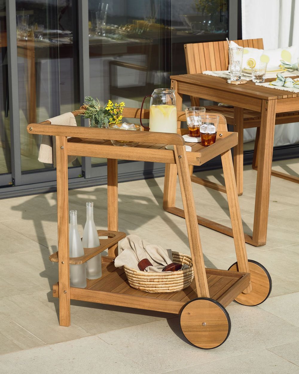 Serveertafel FELISA - Acaciahout KAV AA8025M46