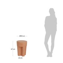 Bijzettafel VILENA - Terracotta KAV CC2225PR86