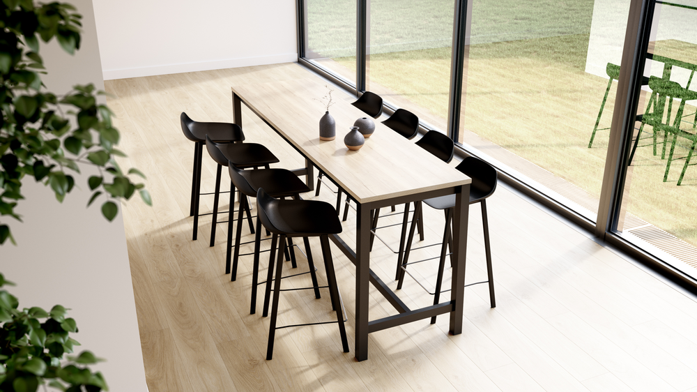 Bartafel VIENNA - Eiken/zwart PFT-235-000003-HA84