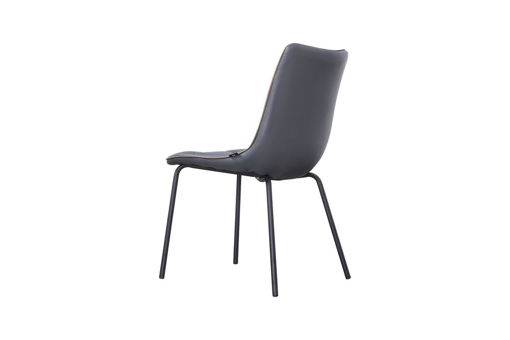 Stoel LUCCA - Grijs/taupe lederlook PDM LUG ST