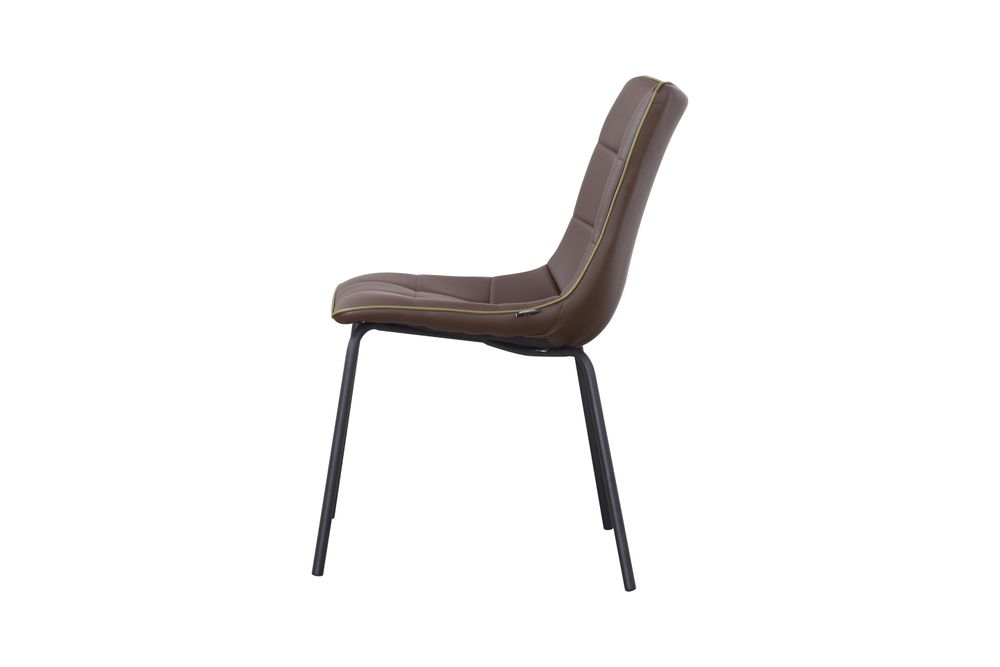 Stoel LUCCA - Grijs/taupe lederlook PDM LUB ST