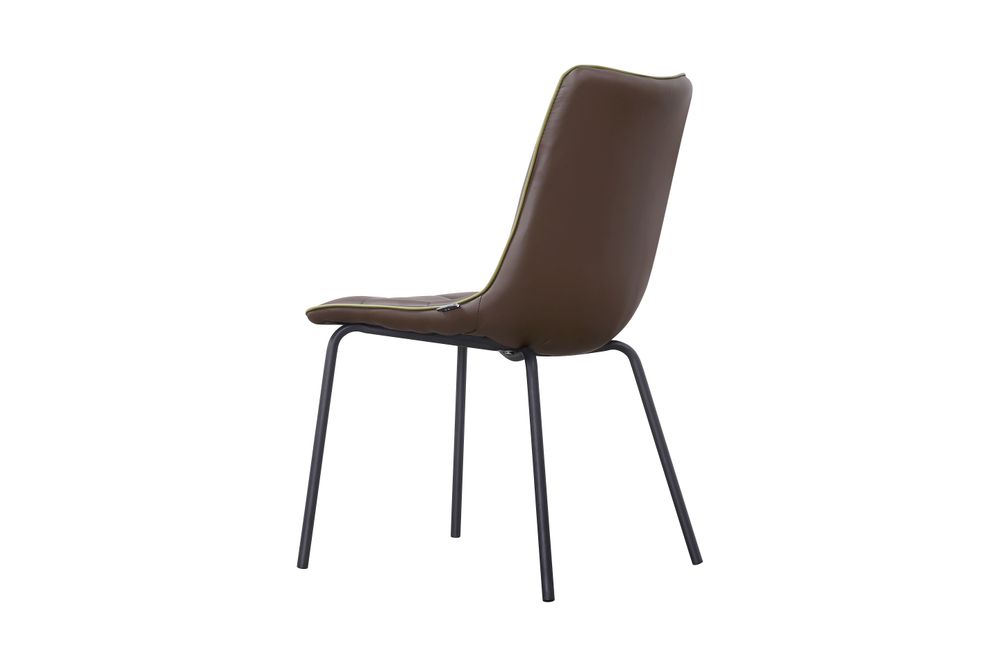 Stoel LUCCA - Grijs/taupe lederlook PDM LUB ST