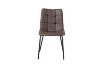 Stoel LUCCA - Grijs/taupe lederlook PDM LUB ST