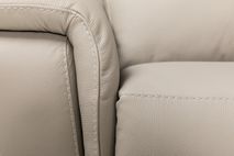 2-zit met elektr. relaxen VULCANO - Beige leder CAL-128-000168-10-BT328