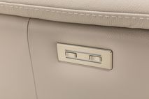 2-zit met elektr. relaxen VULCANO - Beige leder CAL-128-000168-10-BT328