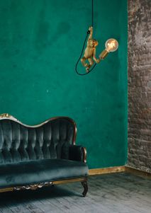 Hanglamp CHIMP - Goud/zwart LCD104020130
