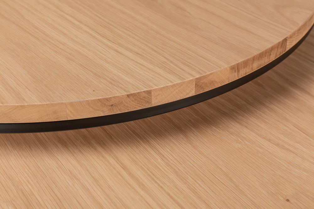 Set van 2 ronde salontafels GLASGOW - Espresso FDF-18-000098