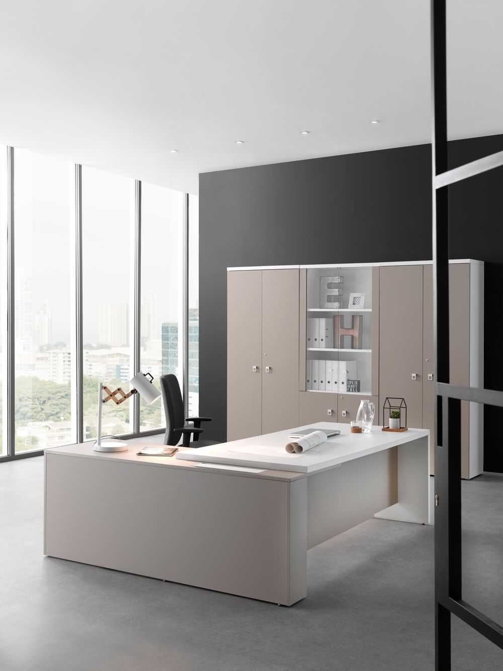 Hoekbureau G3 - Blanco/arcilla GBE G340009