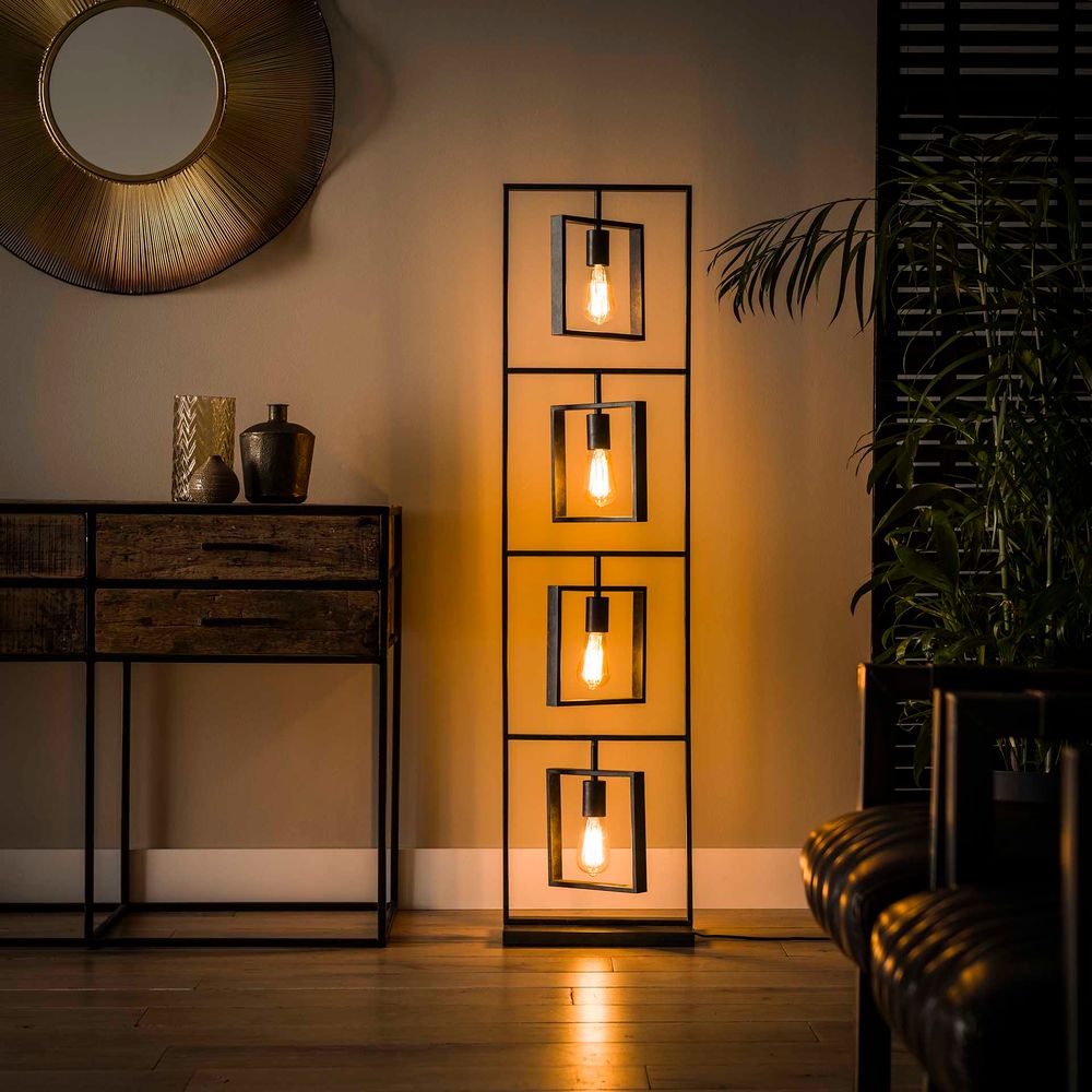 Vloerlamp TURN SQUARE - Charcoal ZLS 8342-76