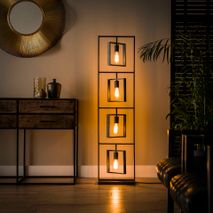 Vloerlamp TURN SQUARE - Charcoal ZLS 8342-76
