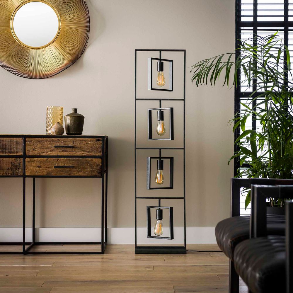 Vloerlamp TURN SQUARE - Charcoal ZLS 8342-76
