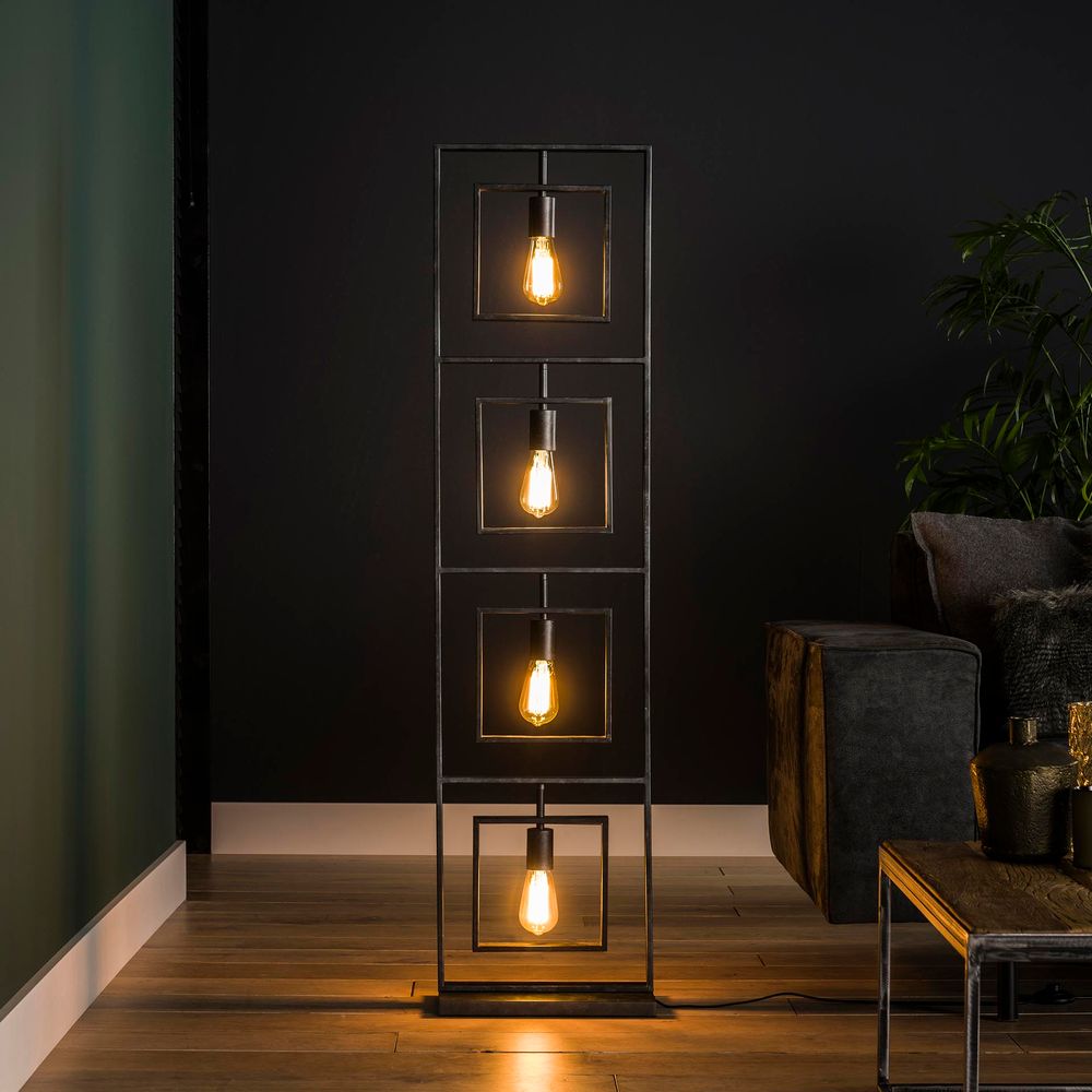 Vloerlamp TURN SQUARE - Charcoal ZLS 8342-76