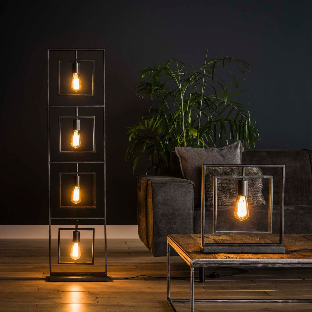 Vloerlamp TURN SQUARE - Charcoal ZLS 8342-76
