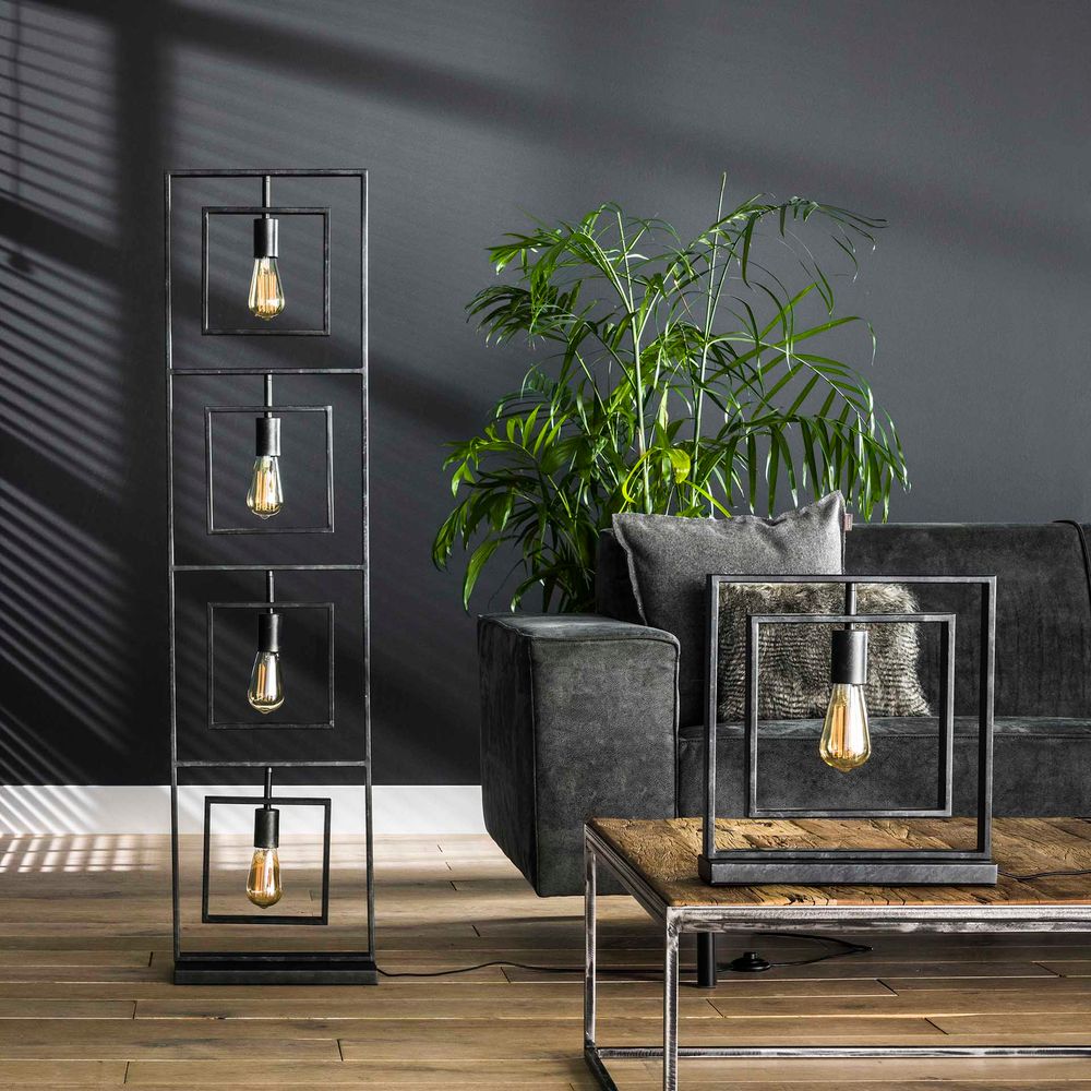 Vloerlamp TURN SQUARE - Charcoal ZLS 8342-76