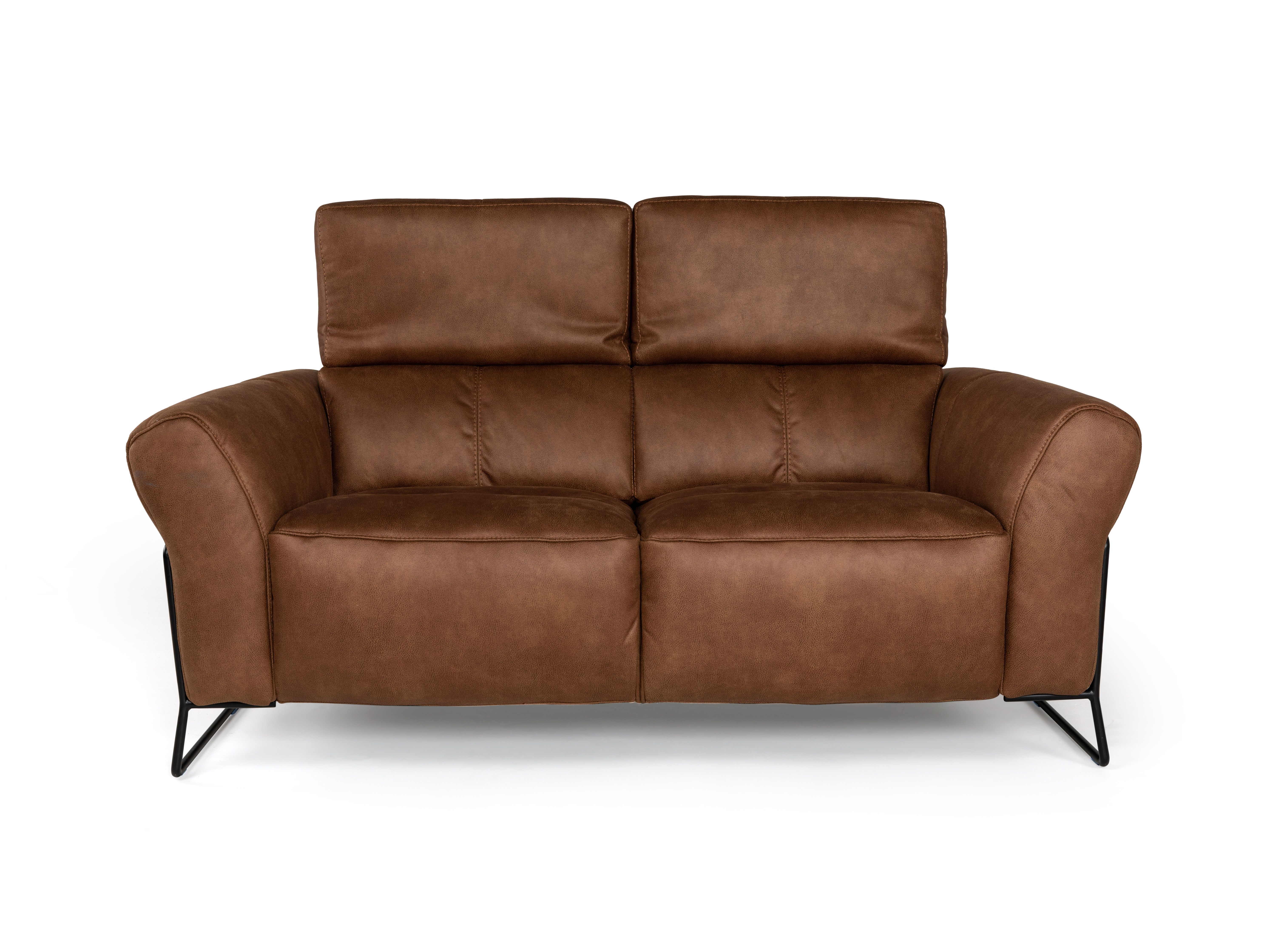 2-zit zetel B-0327 - Cognac bruin