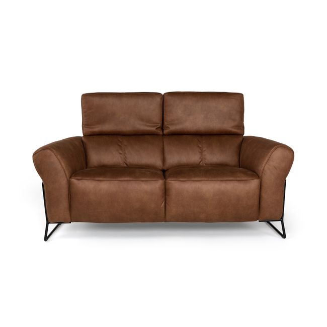 2-zit zetel B-0327 - Cognac bruin