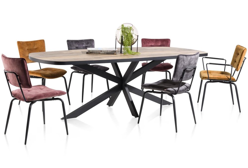 Eetkamertafel AVALOX ovaal met centrale poot - Dri HEH 54691-DRI