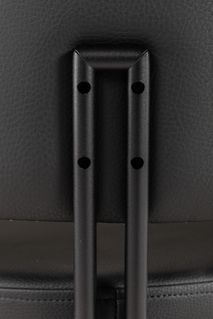 Barstoel BARALLURE - Zwart lederlook PFT-248-000005-C800