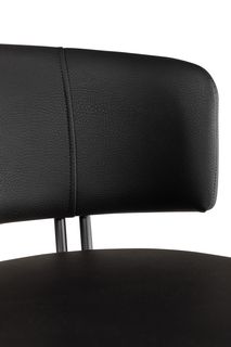 Barstoel BARALLURE - Zwart lederlook PFT-248-000005-C800