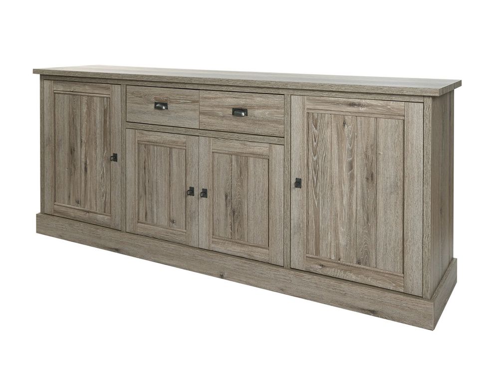Dressoir YORK 4 deuren - Lariks & crystal oak  MBR-1-000056