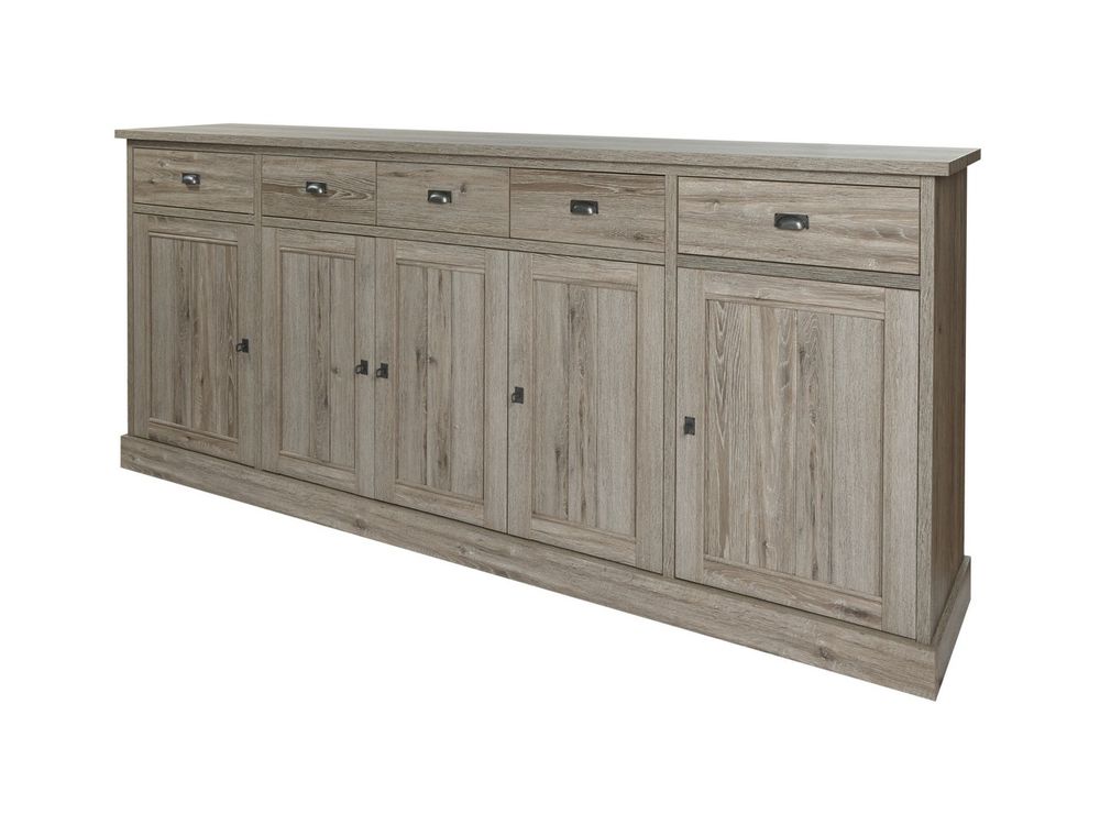 Dressoir YORK 5 deuren - Crystal oak beige MBR-1-000058