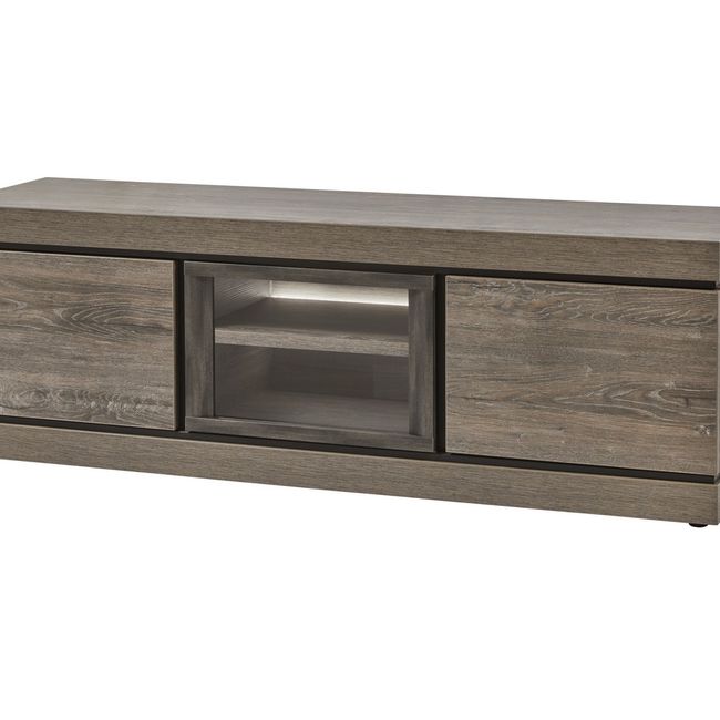 Tv-meubel BELLUNO - Millenium Oak Light Grey