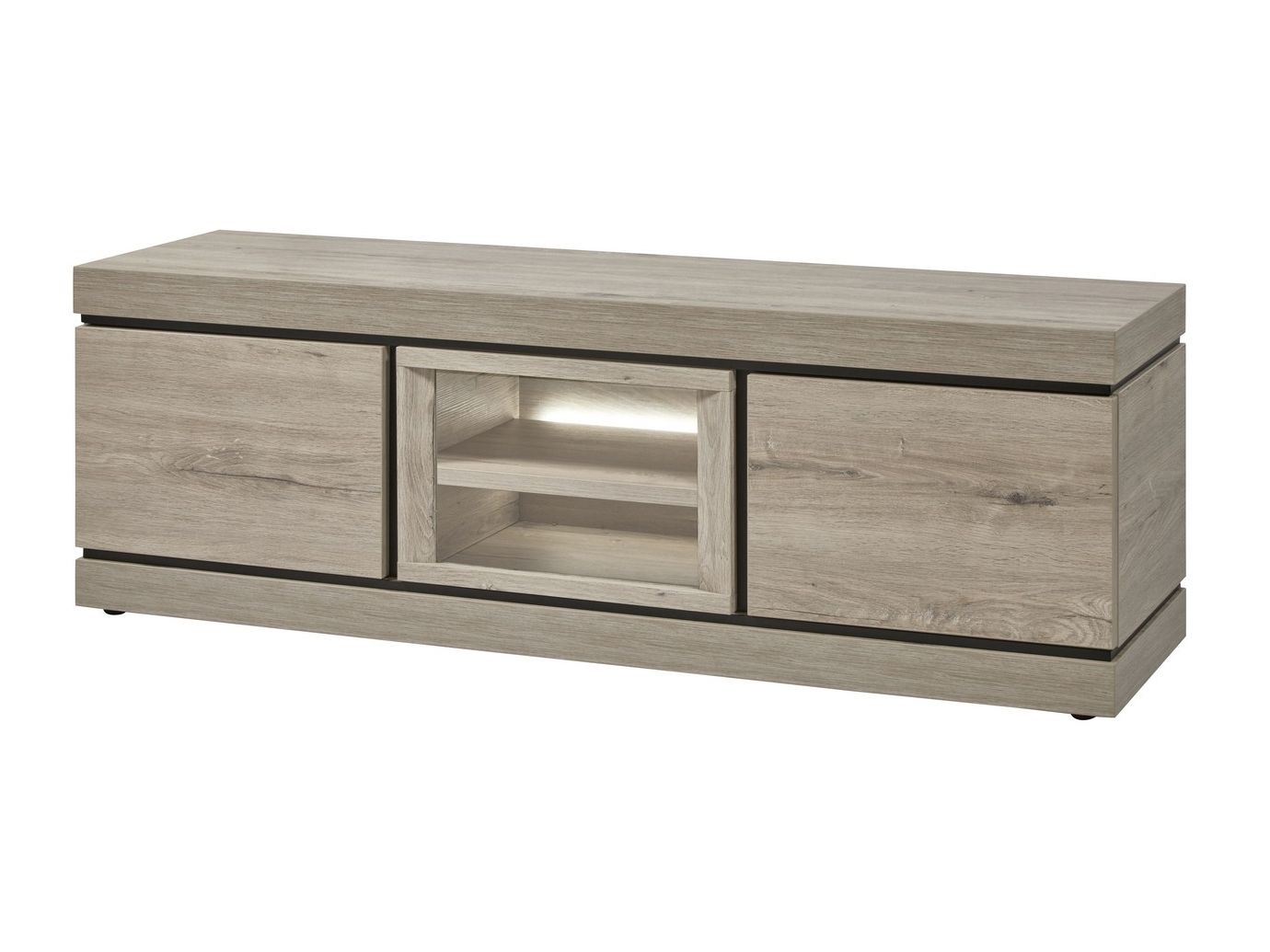 Tv-meubel BELLUNO - Millenium Oak Light Grey EVA-26-000006