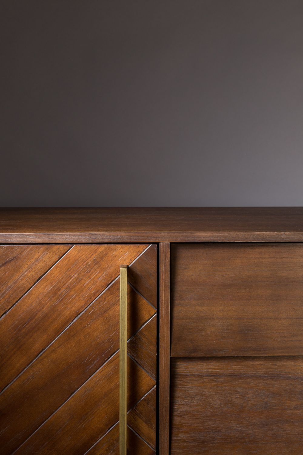 Dressoir CLASS laag - Acacia wood/brass ZVR 4300007