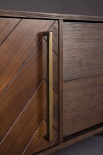 Dressoir CLASS laag - Acacia wood/brass ZVR 4300007