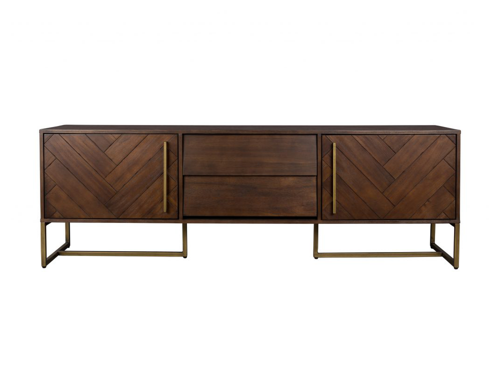 Dressoir CLASS laag - Acacia wood/brass ZVR 4300007