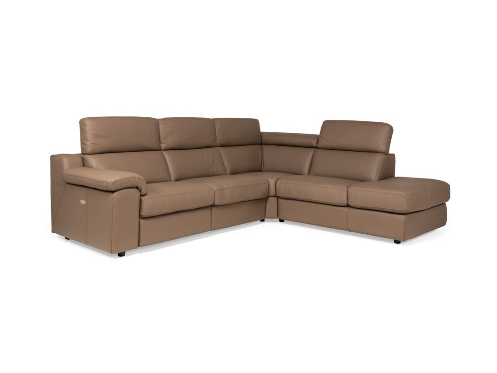 Hoekzetel MAMBO met relax - Leder bull taupe C-CAL-22-HKS-10-BT313