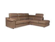 Hoekzetel MAMBO met relax - Leder bull taupe C-CAL-22-HKS-10-BT313