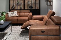 2-zit zetel B-0327 - Cognac bruin HTL B0327 2Z