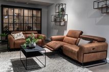 2-zit zetel B-0327 - Cognac bruin HTL B0327 2Z