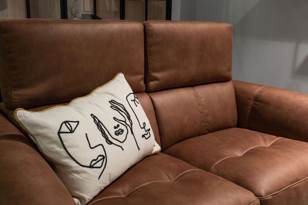 2-zit zetel B-0327 - Cognac bruin HTL B0327 2Z