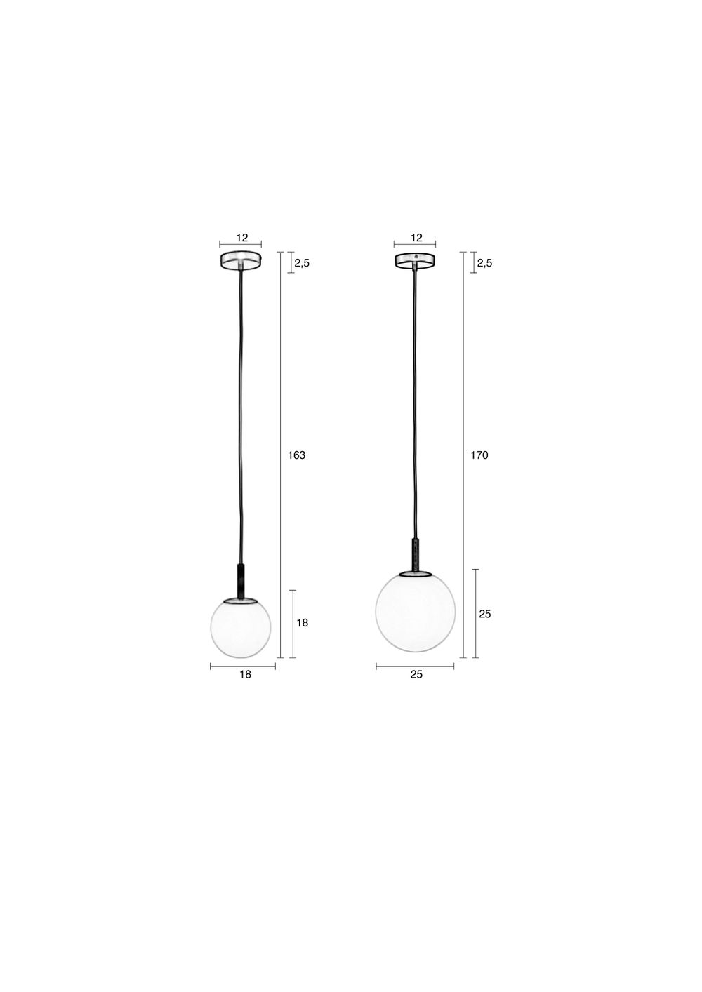 Hanglamp ORION - Opaal wit ZVR 5300178