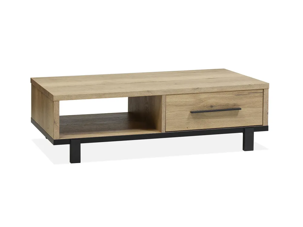 Salontafel WOODY - Natuur/zwart metaal MXF-182-000001