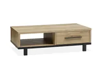 Salontafel WOODY - Natuur/zwart metaal MXF-182-000001
