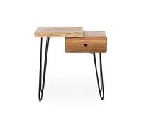 Nachtkastje LIVE EDGE - Naturel acaciahout ZLS 2514