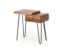 Nachtkastje LIVE EDGE - Naturel acaciahout ZLS 2514