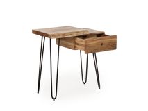 Nachtkastje LIVE EDGE - Naturel acaciahout ZLS 2514